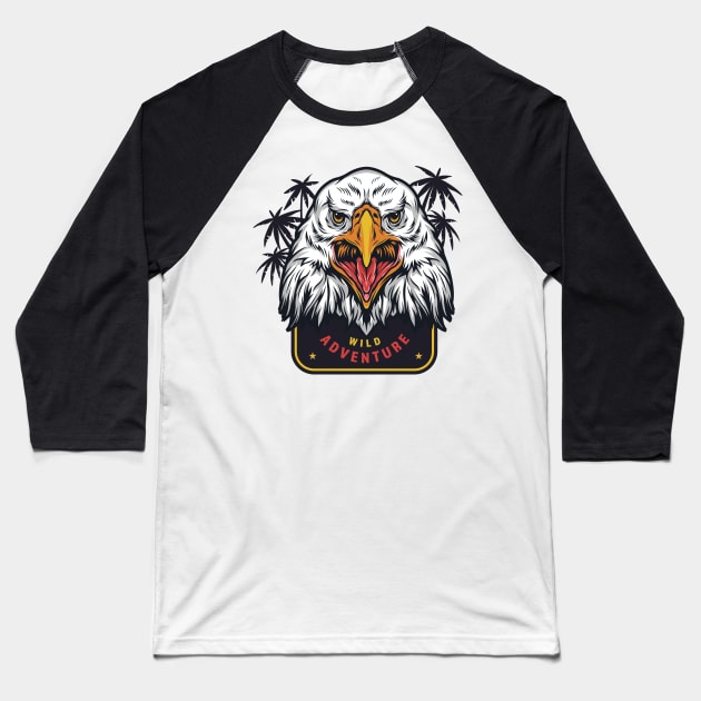 Eagle wild adventure Baseball T-Shirt by PG